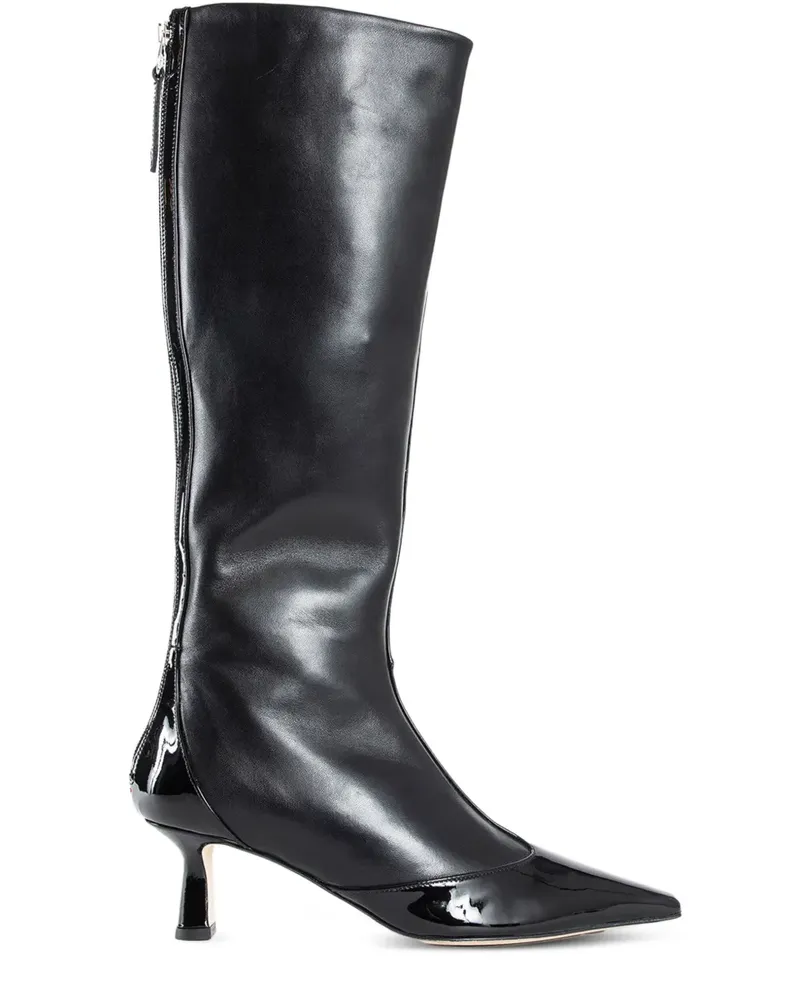 aeyde Alexis Stiefel mit spitzer Kappe - Schwarz Schwarz
