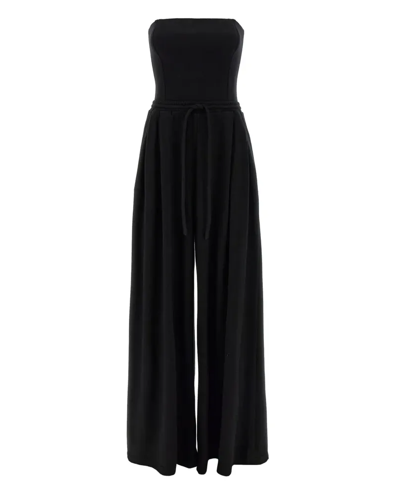 Giovanni Bedin strapless-corset drawstrings jumpsuit - Schwarz Schwarz