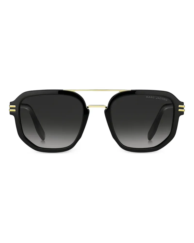 Marc Jacobs geometric-frame sunglasses - Schwarz Schwarz