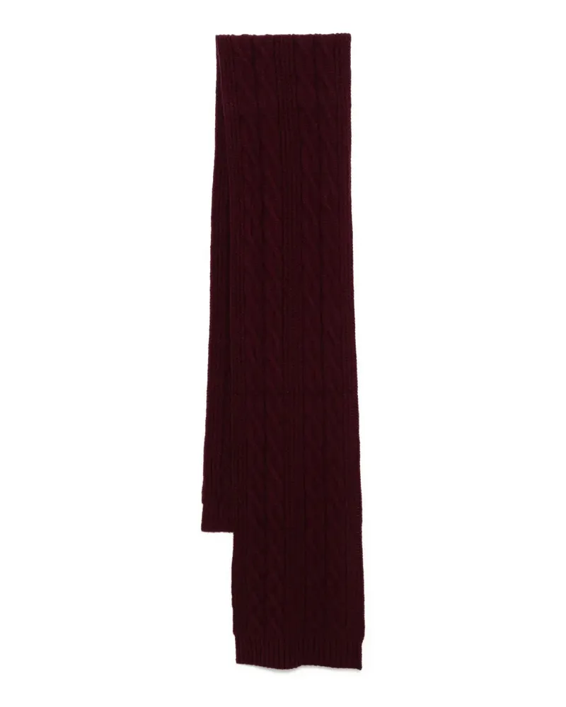 N.Peal Gerippter Schal - Rot Rot