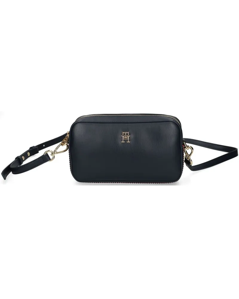 Tommy Hilfiger Umhängetasche mit TH-Schild - Blau Blau