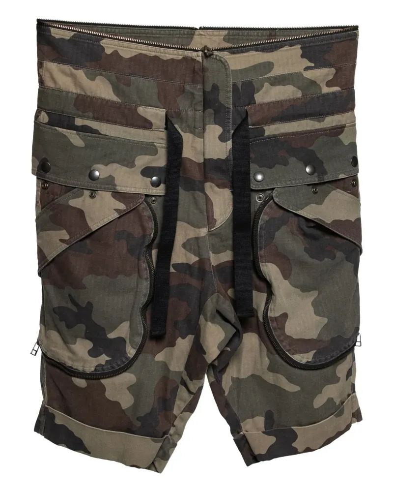 Faith Connexion Cargo-Shorts mit Camouflage-Print - Grün Grün