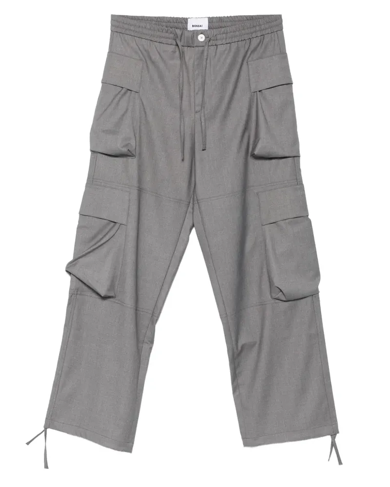 BONSAI Cargohose mit meliertem Effekt - Grau Grau