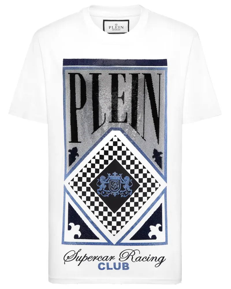 Philipp Plein Racing Club T-Shirt - Weiß Weiß