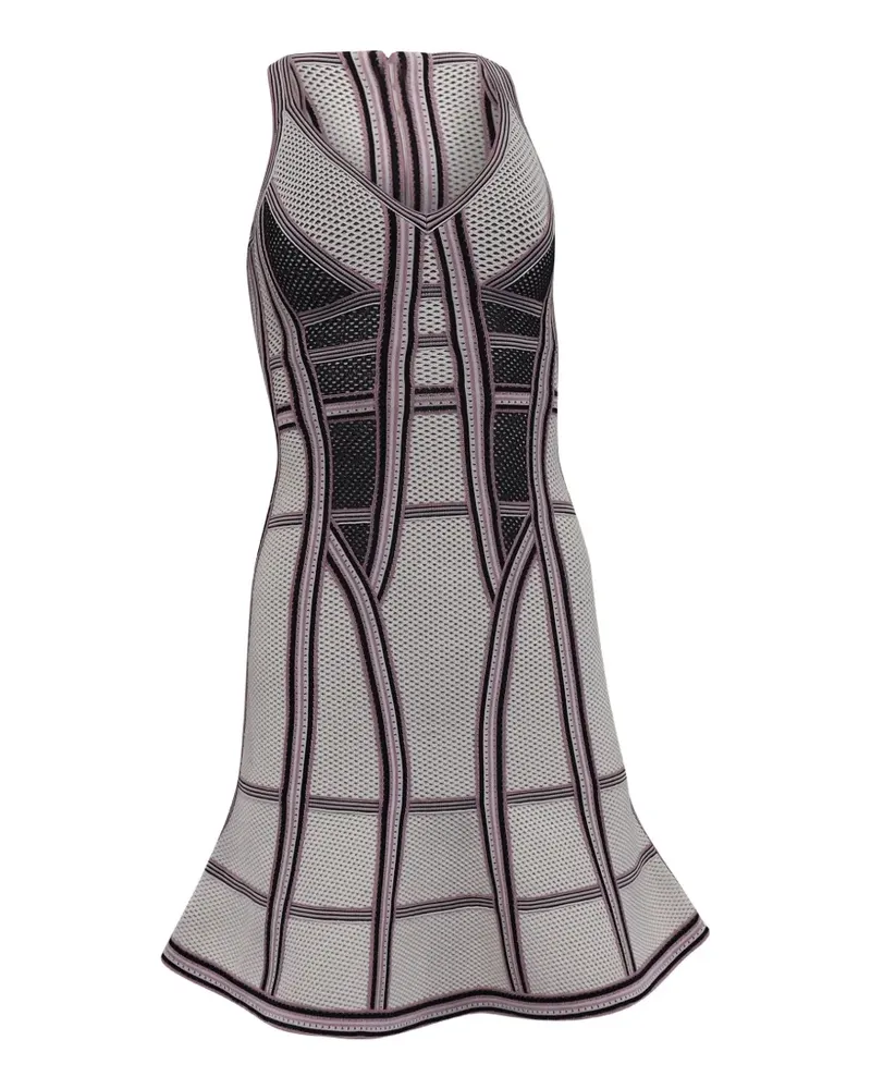 Hervé Léger Kleid mit Lochmuster - Nude Nude