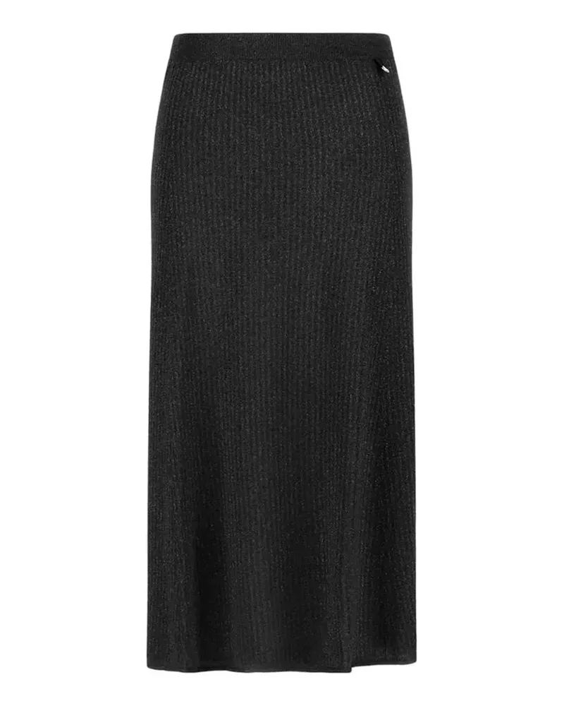 Herno ribbed midi skirt - Schwarz Schwarz
