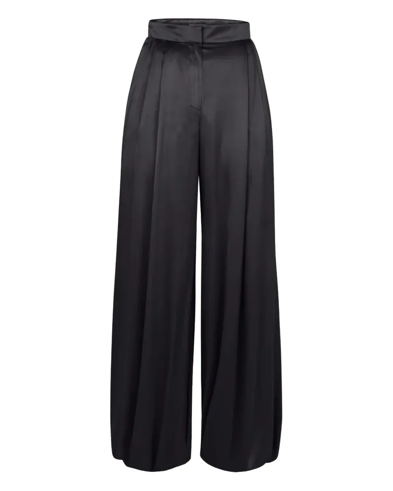 Nina Ricci Hose aus Satin - Schwarz Schwarz