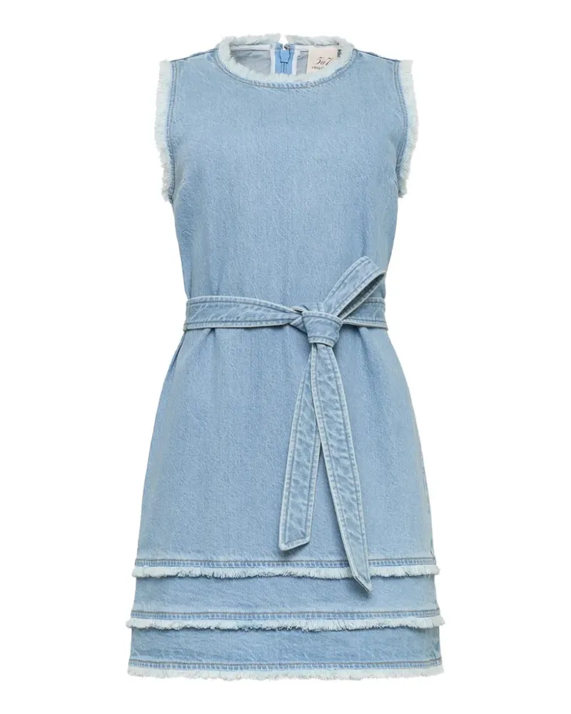 Cinq à Sept Mindie frayed-trim dress - Blau Blau