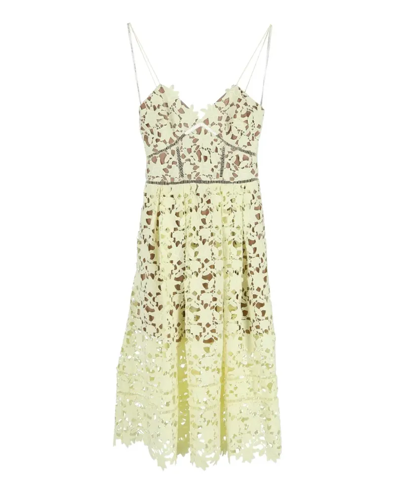 Self-Portrait Azaelea lace midi dress - Nude Nude