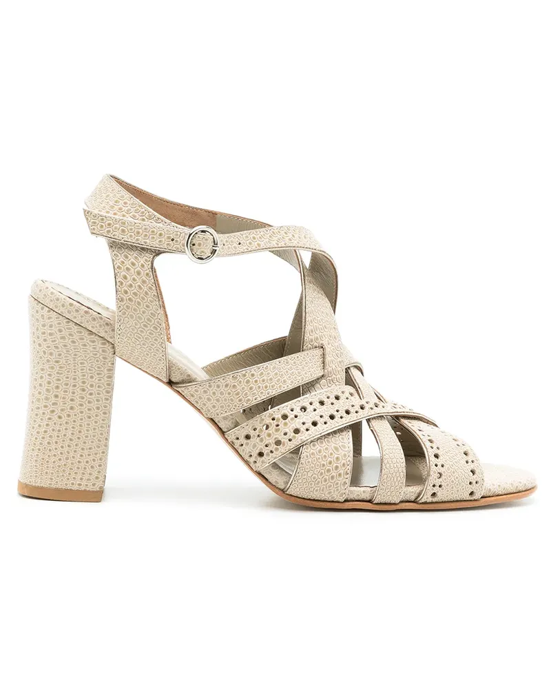 Sarah Chofakian Sandalen mit hohem Absatz - Nude Nude