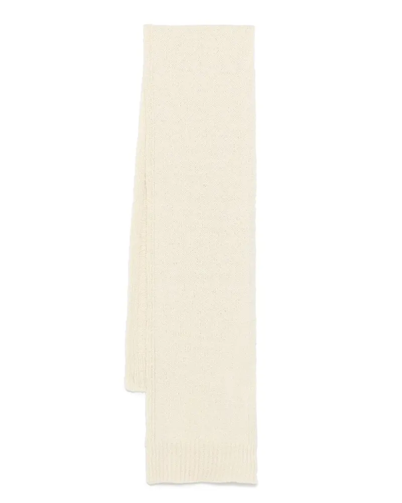 Jil Sander Gestrickter Schal - Weiß Weiß