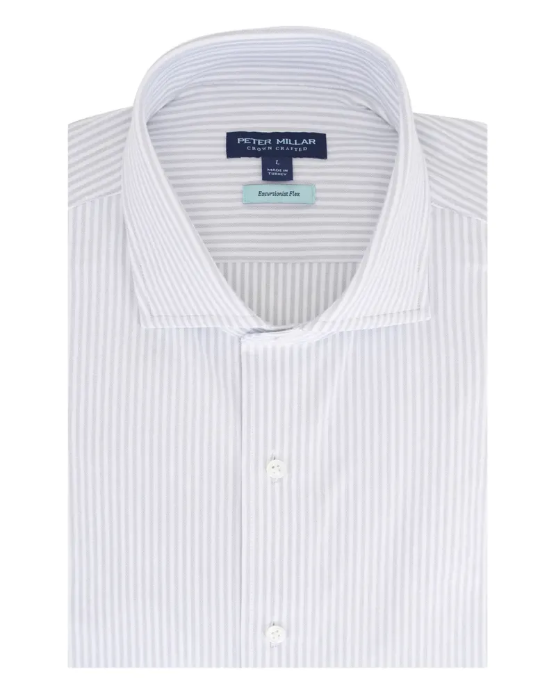 Peter Millar striped-pattern buttoned shirt - Grau Grau