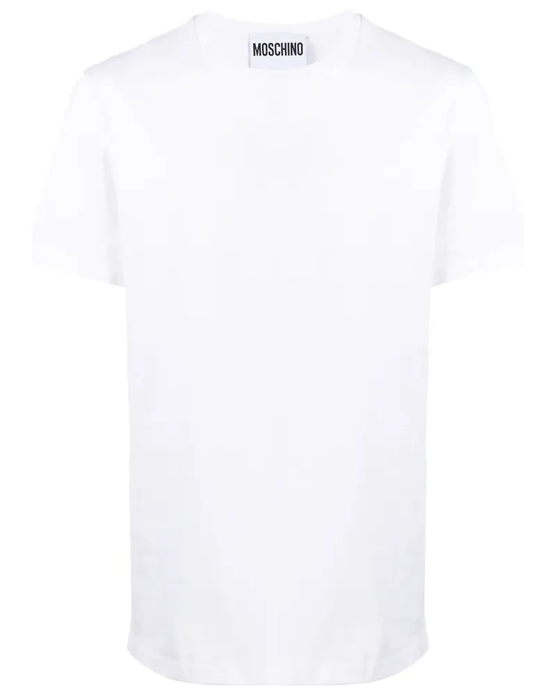 Moschino T-Shirt mit Logo - Weiß Weiß