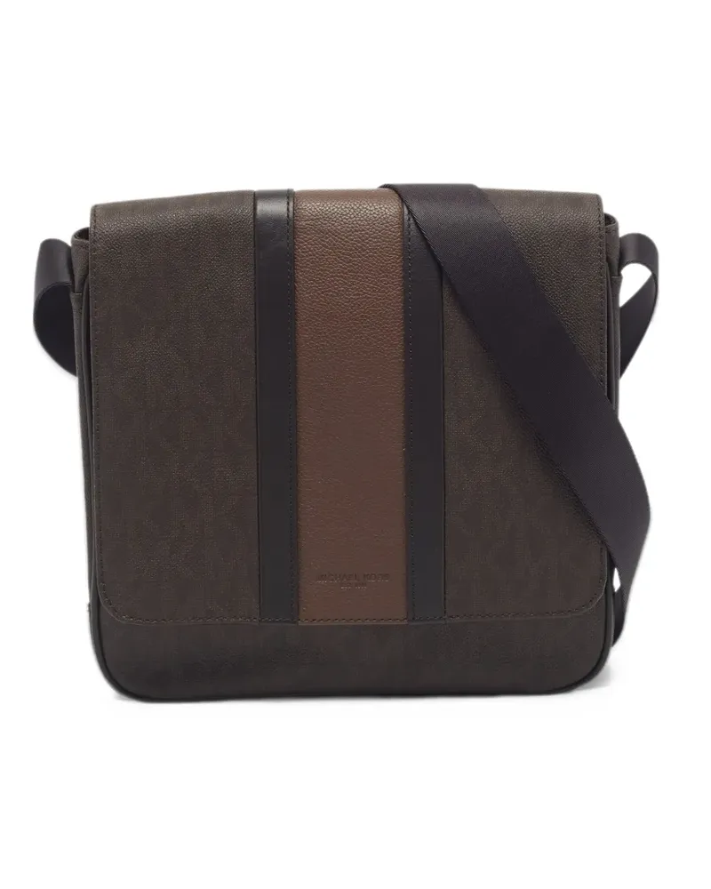 Michael Kors n/s medium Jet Set logo-print messenger bag - Braun Braun