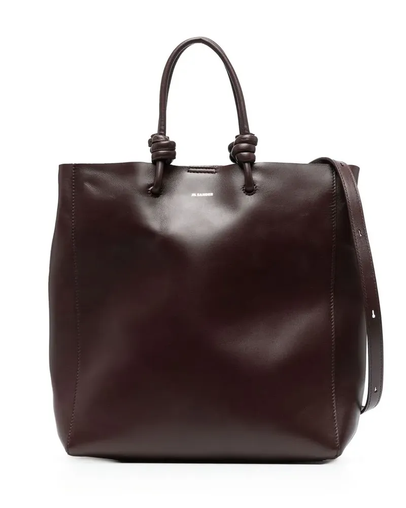Jil Sander Mittelgroße Giro Handtasche - Braun Braun