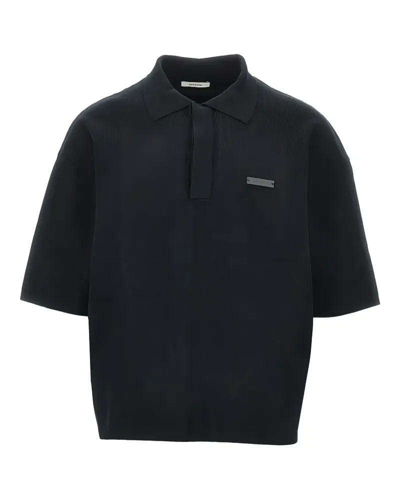 Entire Studios Poloshirt mit Logo - Schwarz Schwarz