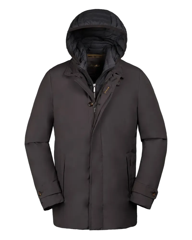 MOORER Raffaello-STP hooded jacket - Braun Braun