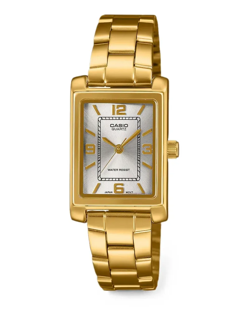 Casio Eckige Armbanduhr 32mm - Silber Silber