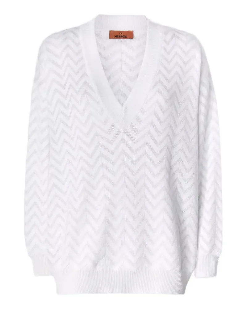 Missoni v-neck sweater - Weiß Weiß