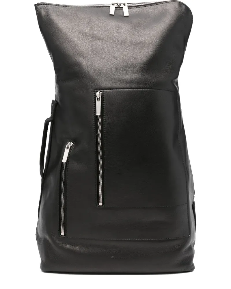 Rick Owens Cargo Rucksack mit Reißverschluss - Schwarz Schwarz