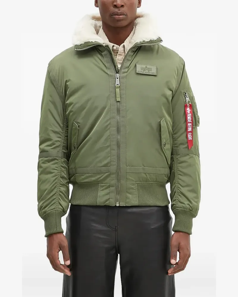 Alpha Industries Grüne Bomberjacke Grün
