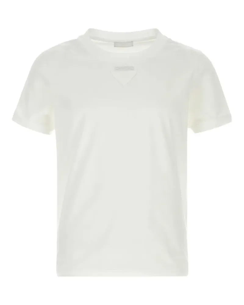 Prada T-Shirt mit Applikation - Weiß Weiß