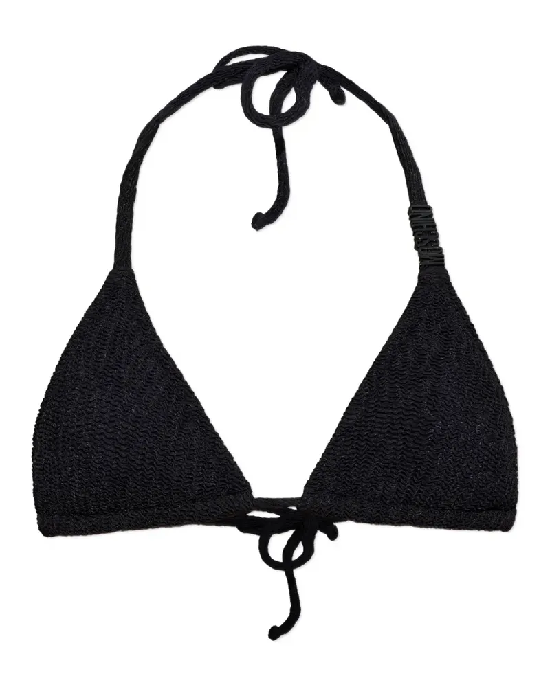Moschino logo-detail bikini top - Schwarz Schwarz