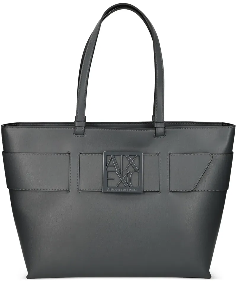 Armani Exchange Handtasche mit Schnallendetail - Grau Grau