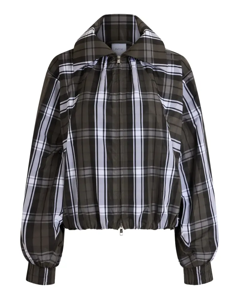 Patou Jacke mit Check - Braun Braun
