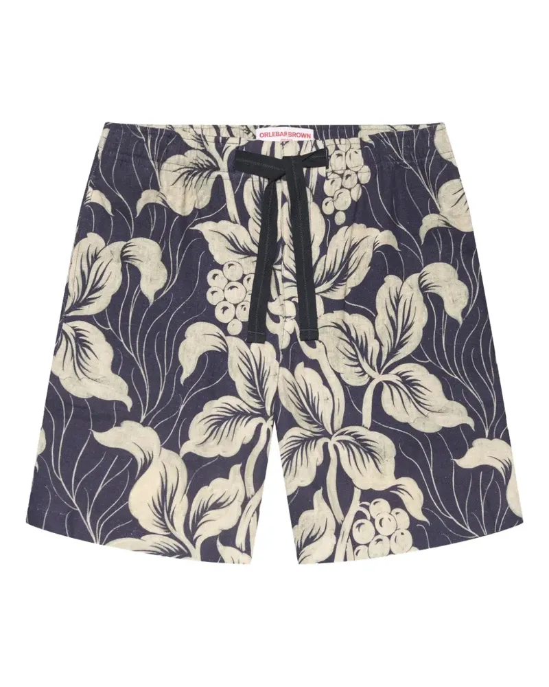 Orlebar Brown Alex floral drawstring shorts - Blau Blau