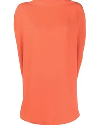 Maison Margiela Top mit Stehkragen Orange