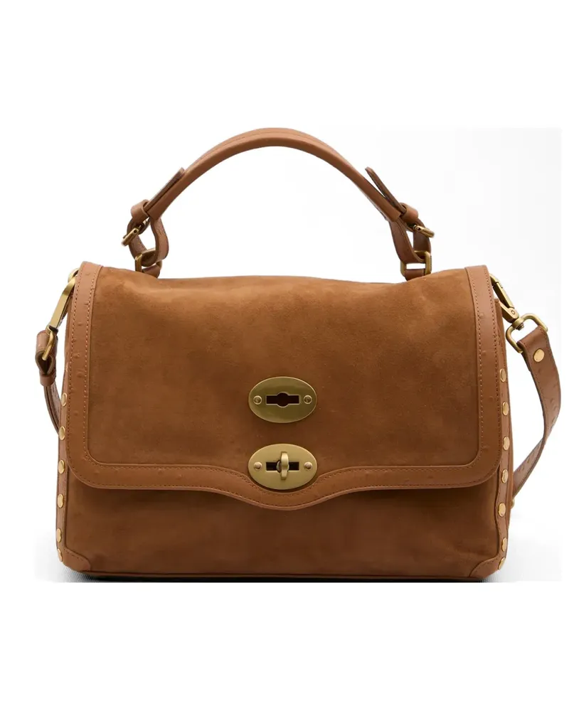 Zanellato Postina S Turnlock Dorsoduro Wildledertasche - Braun Braun