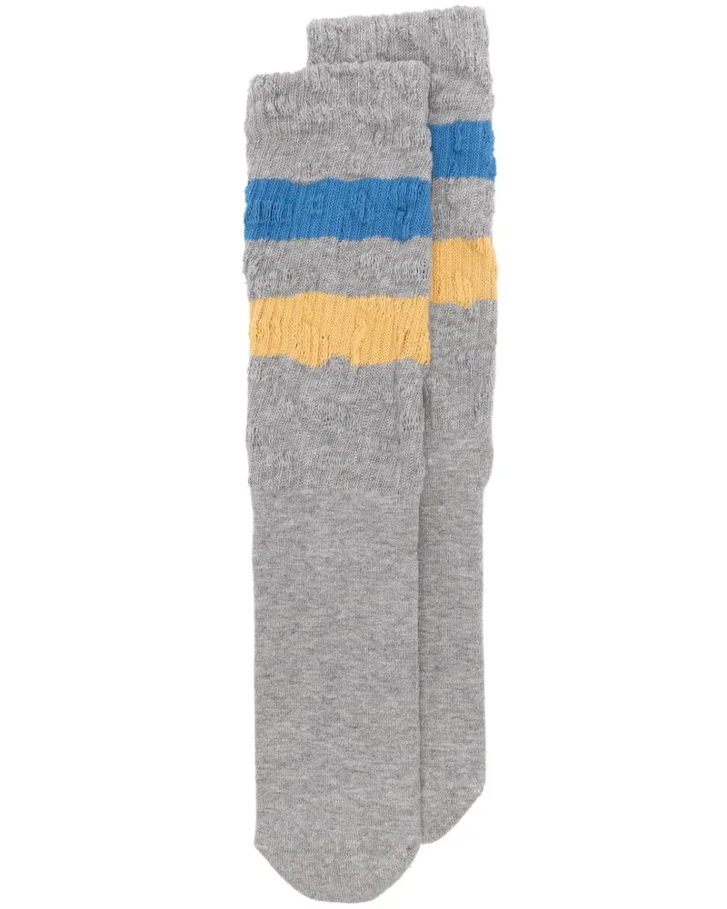 Golden Goose Socken mit Streifendetail - Grau Grau