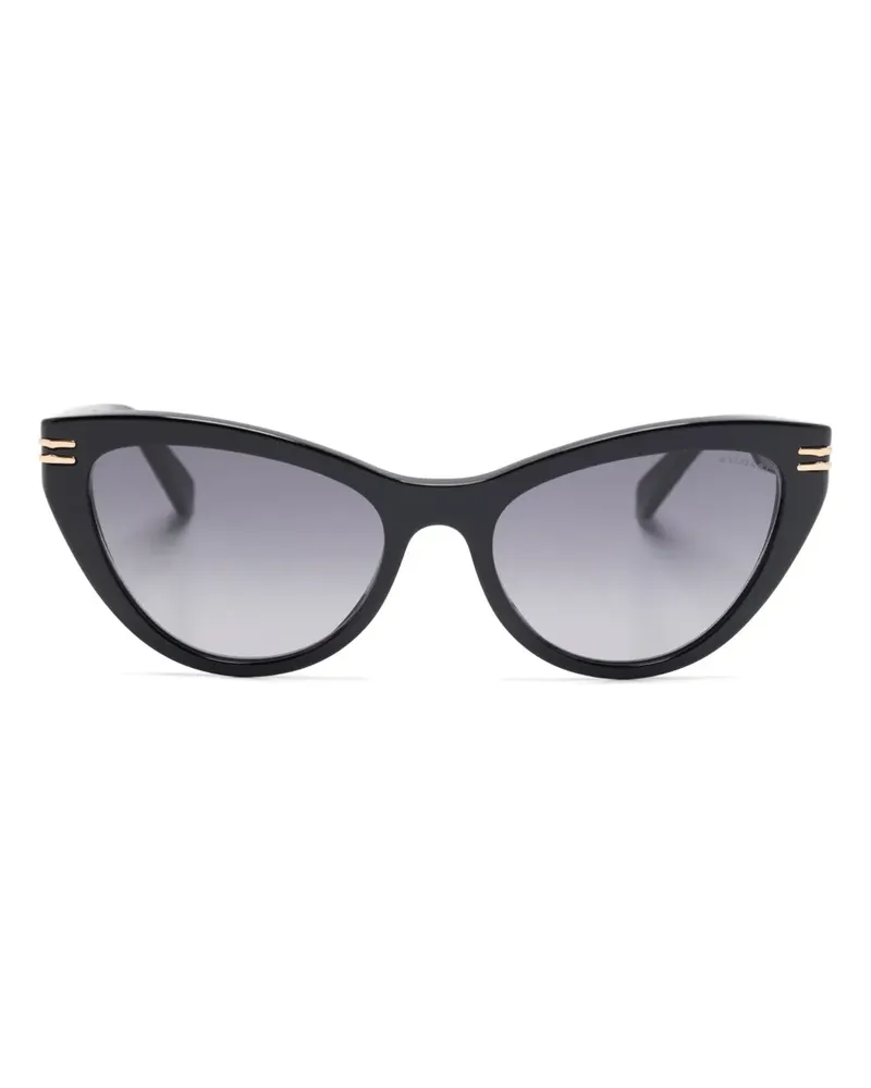Bulgari Sonnenbrille mit Logo-Print - Schwarz Schwarz