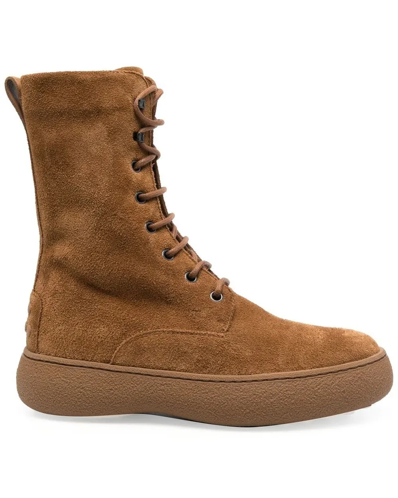TOD'S Stiefel mit Schnürung - Braun Braun