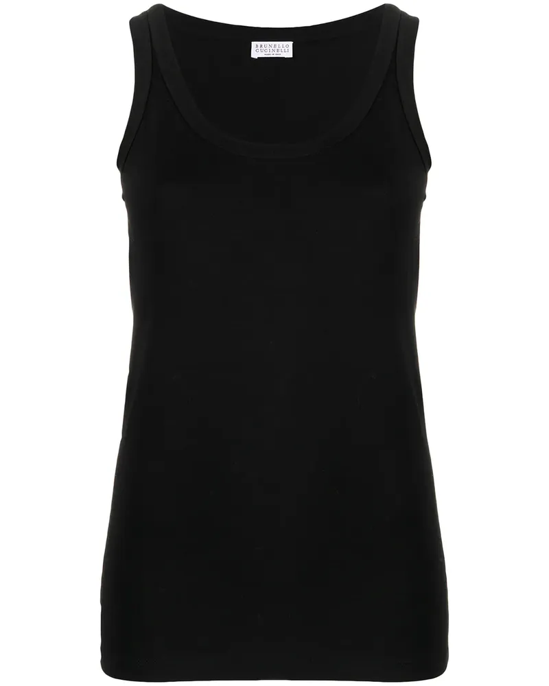 Brunello Cucinelli Top mit Nieten - Schwarz Schwarz
