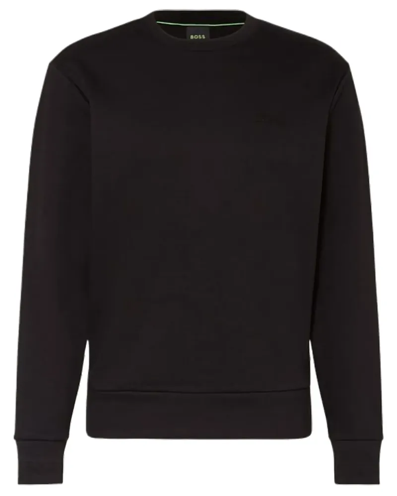HUGO BOSS Sweatshirt mit Logo-Print - Schwarz Schwarz
