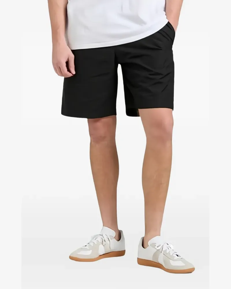 A.P.C. elasticated-waistband shorts - Schwarz Schwarz