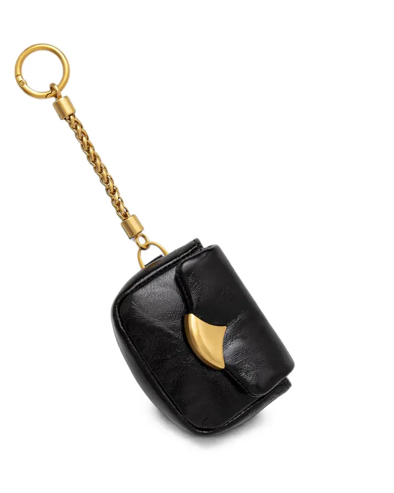 Sessùn leather chain-link charm - Schwarz Schwarz