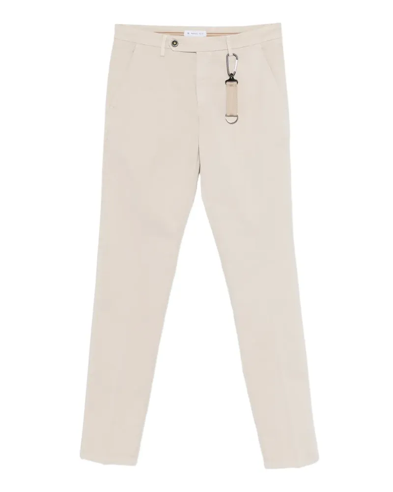 Manuel Ritz Hose mit schmalem Schnitt - Nude Nude
