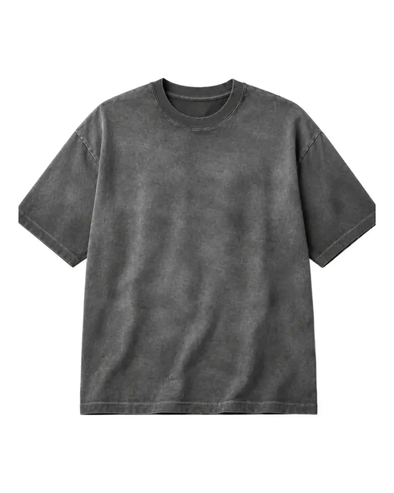 THOM KROM T-Shirt mit Cold-Dye-Print - Grau Grau