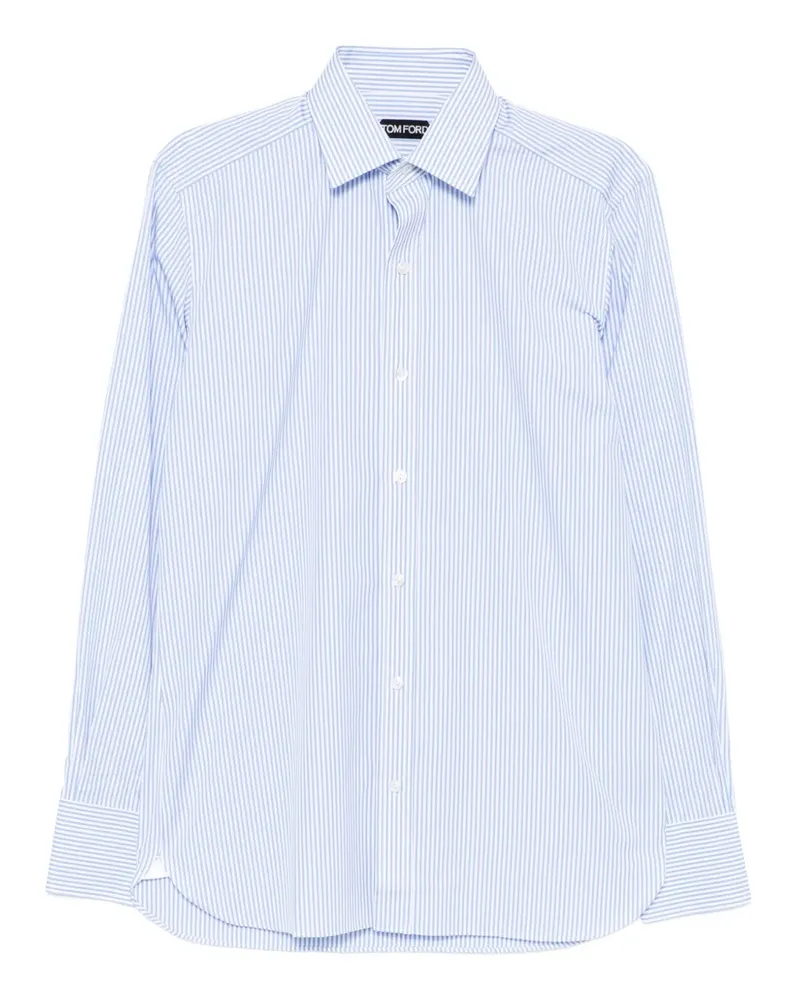 Tom Ford Gestreiftes Hemd - Blau Blau