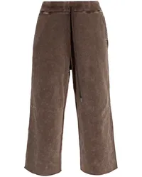 R13 cotton flared trousers Braun