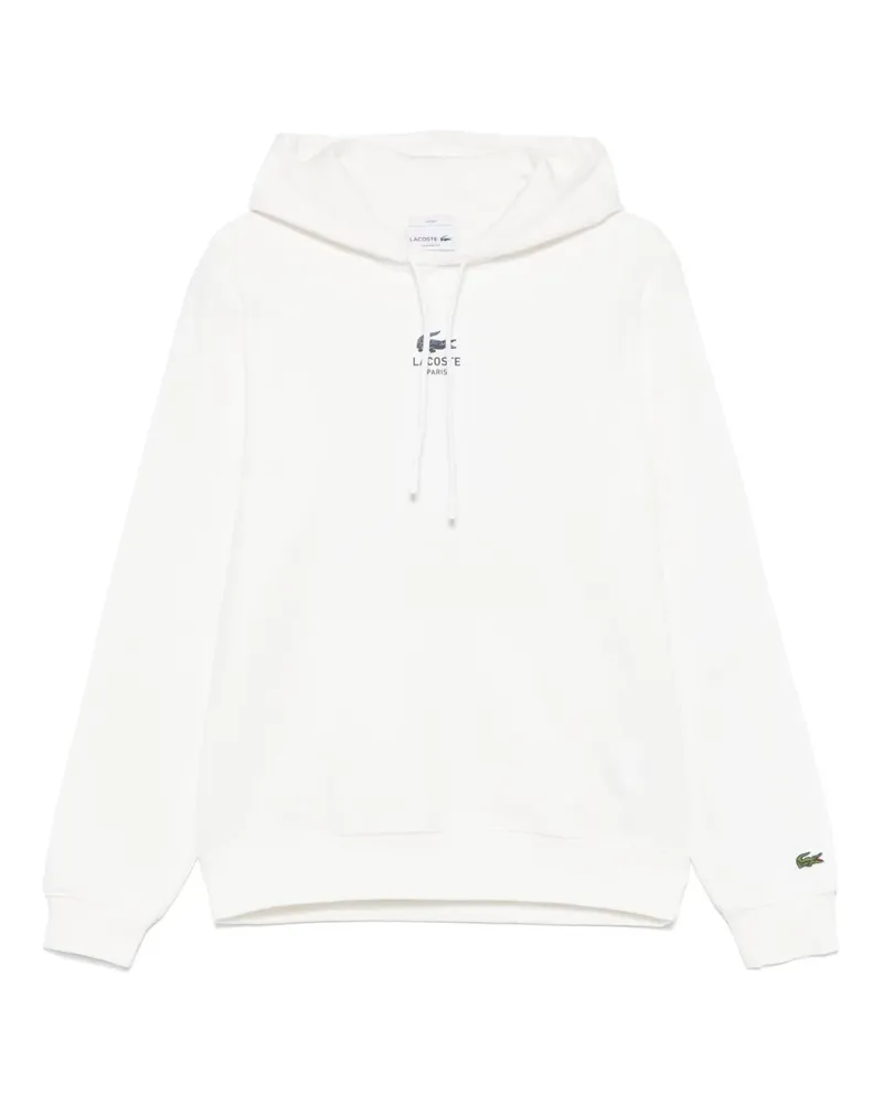 Lacoste Hoodie aus Fleece - Weiß Weiß