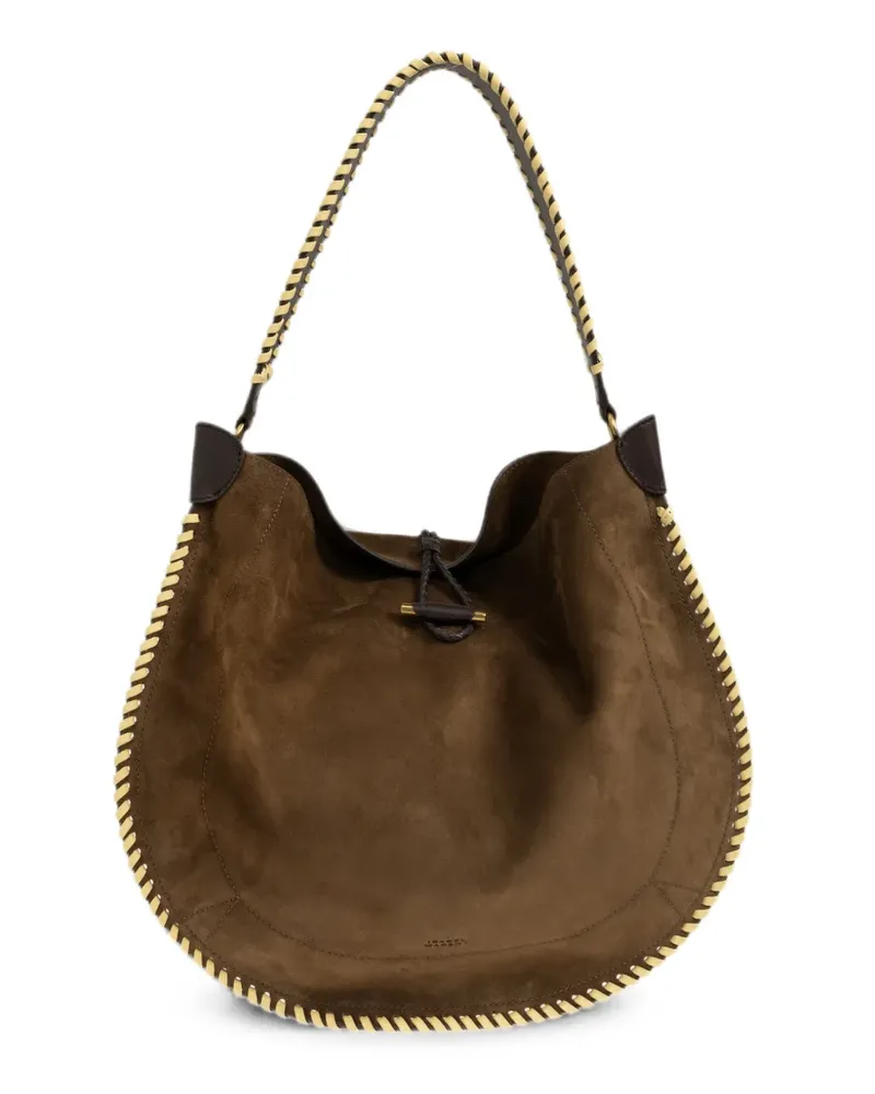 Isabel Marant Oskan Tote Bag mit Ziernähten - Braun Braun