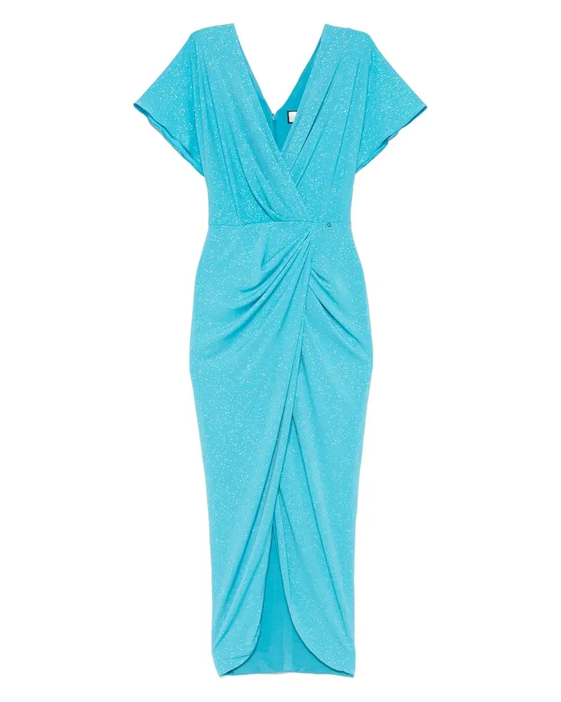 NISSA Kleid mit gerafftem Detail - Blau Blau