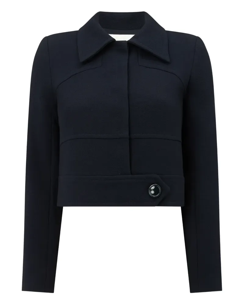 JANE Atelier panelled wool jacket - Blau Blau