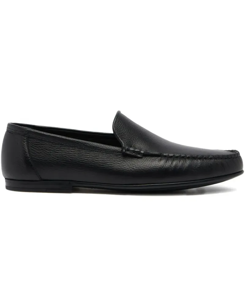 Bally Loafer aus strukturiertem Leder - Schwarz Schwarz