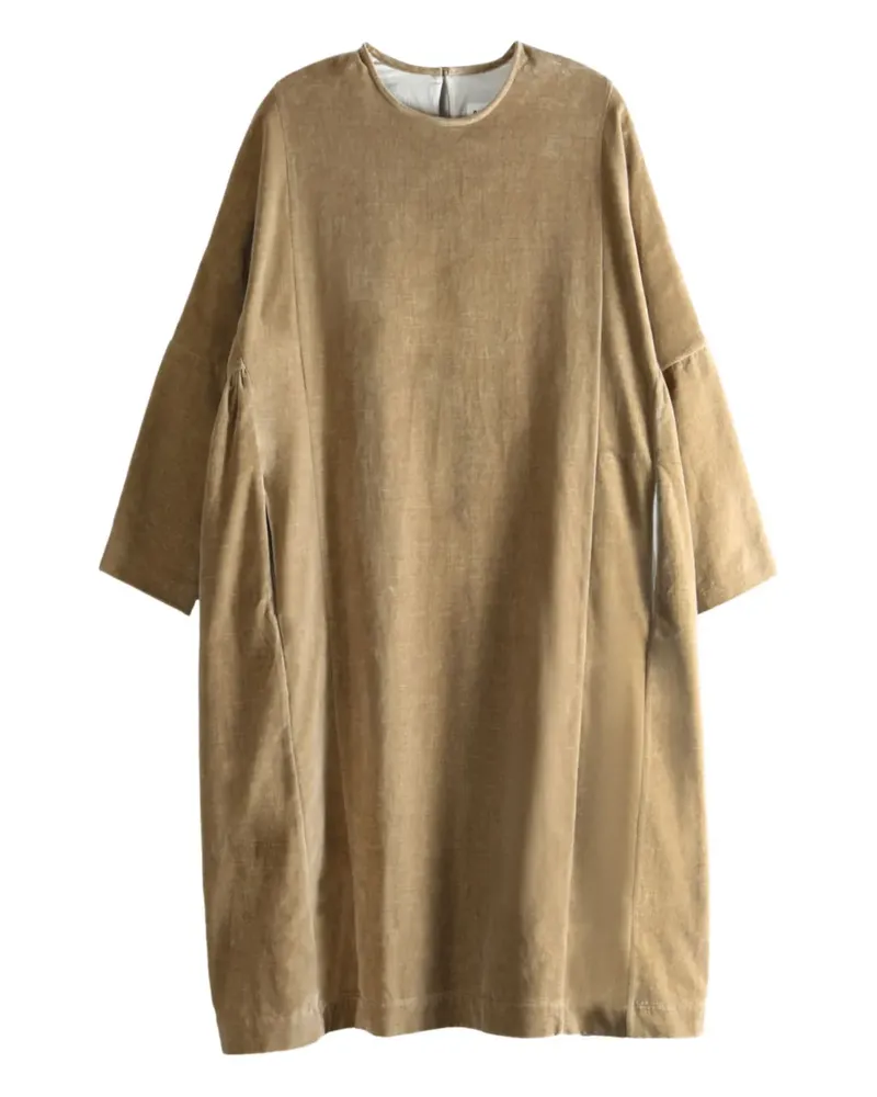 Casey Casey Pyj Rouch paneled midi dress - Nude Nude