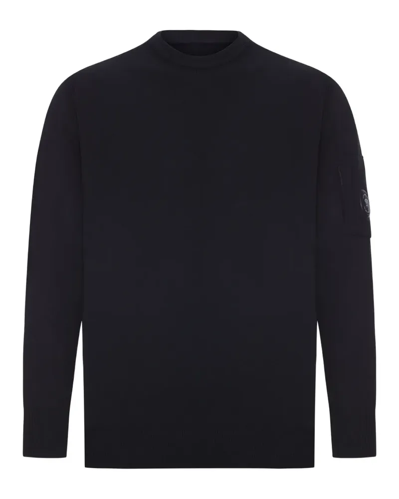 C.P. Company lens-detail crew-neck sweatshirt - Schwarz Schwarz